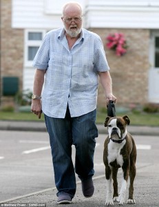 Tony Armstrong and boxer